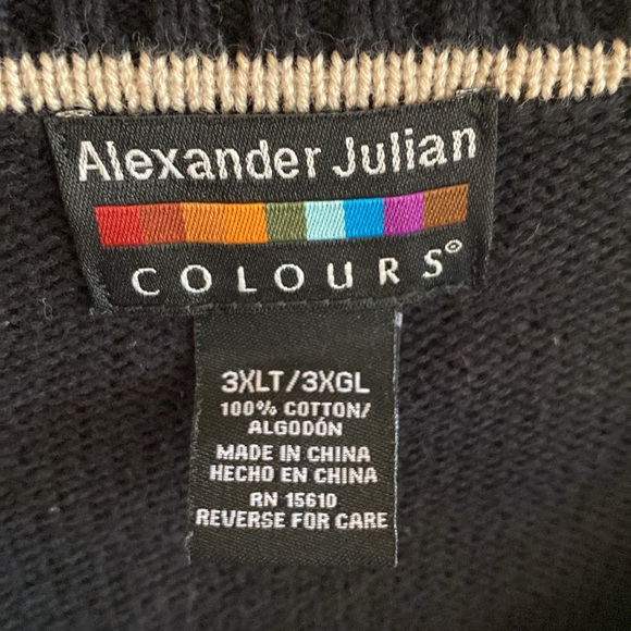 ALEXANDER JULIAN 100% cotton men's sweater - Picture 5 of 10